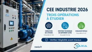 Équipements industriels concernés par les CEE industrie en 2026.